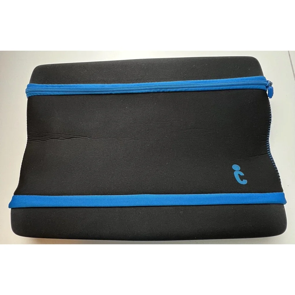 Laptop Neoprene Sleeve  Case Zipper Bag Reinforced on Long Ends Logo